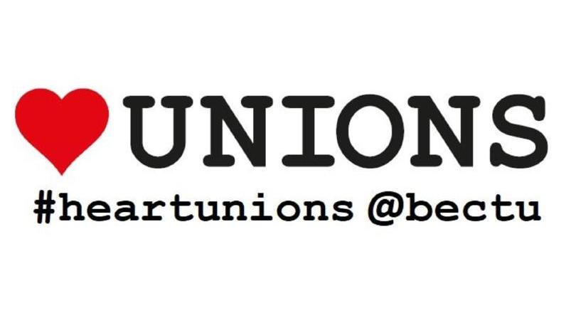 BECTU heart unions poster