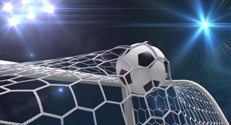 football and goal net